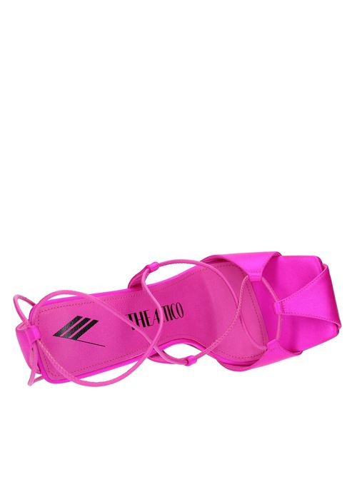 Sandali  LACE-UP ADELE di THE ATTICO in raso e pelle THE ATTICO | 232WS411V007FUXIA